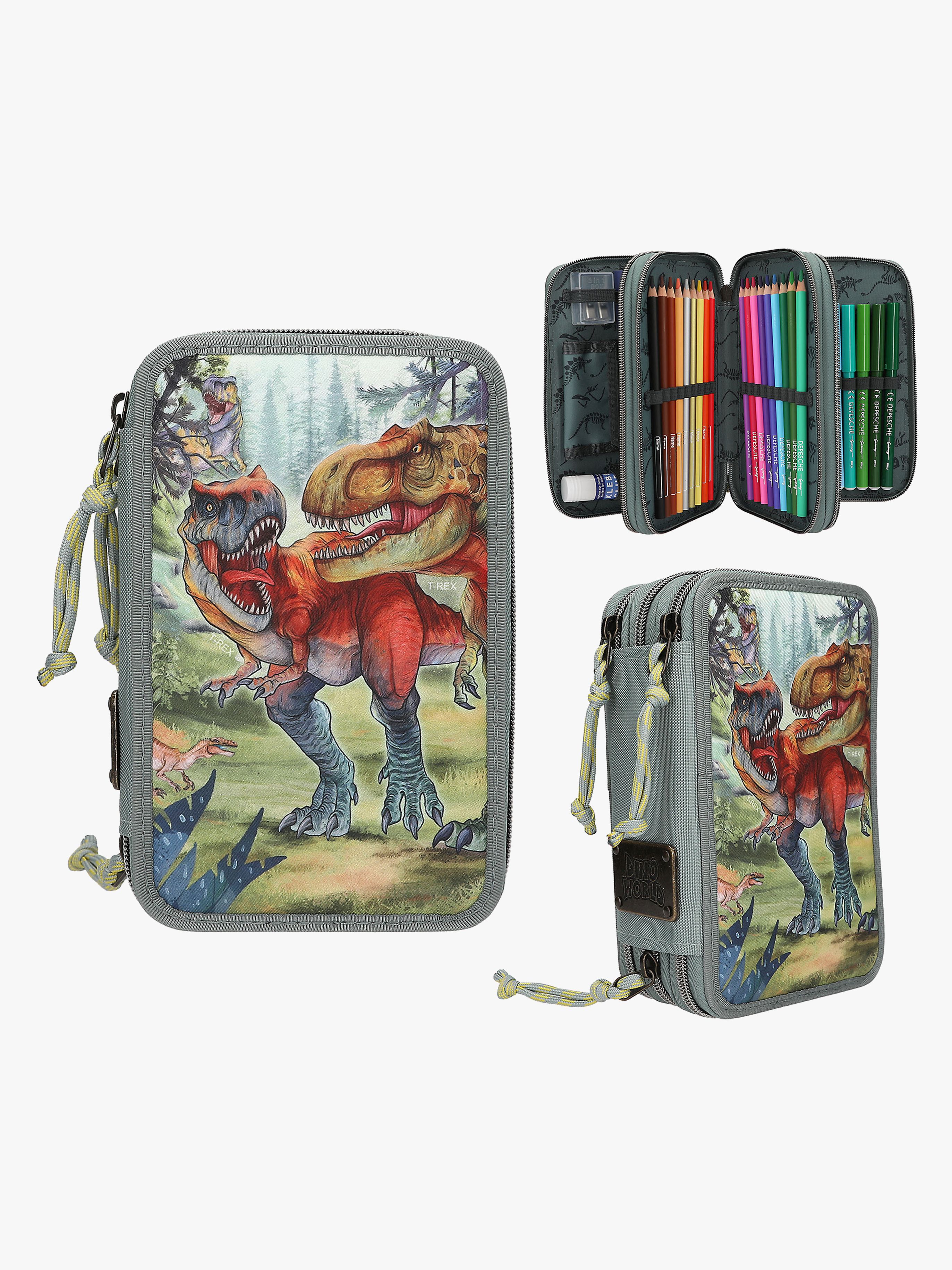 Dino World BITE Trippelpennfodral
