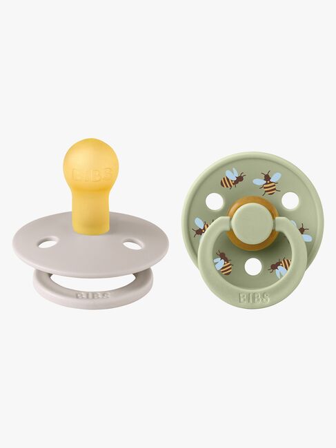 BIBS Studio Colour Bumblebee Napp 2-Pack Latex Stl 1, Mushroom