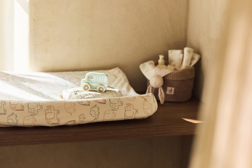 Jollein Skötbäddsöverdrag 50x70cm, Elephant Tales