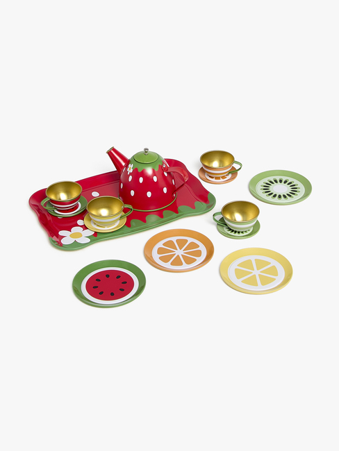 Cloudberry Castle Fruity Teservis Gjord Av Metall