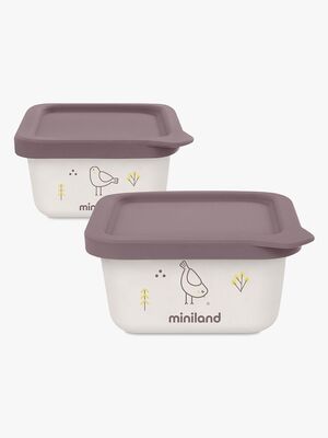 Miniland Naturset Lunchlåda 2-pack, Chick