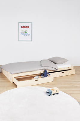 Minitude ATLAS Juniorsäng 90x200, Natur