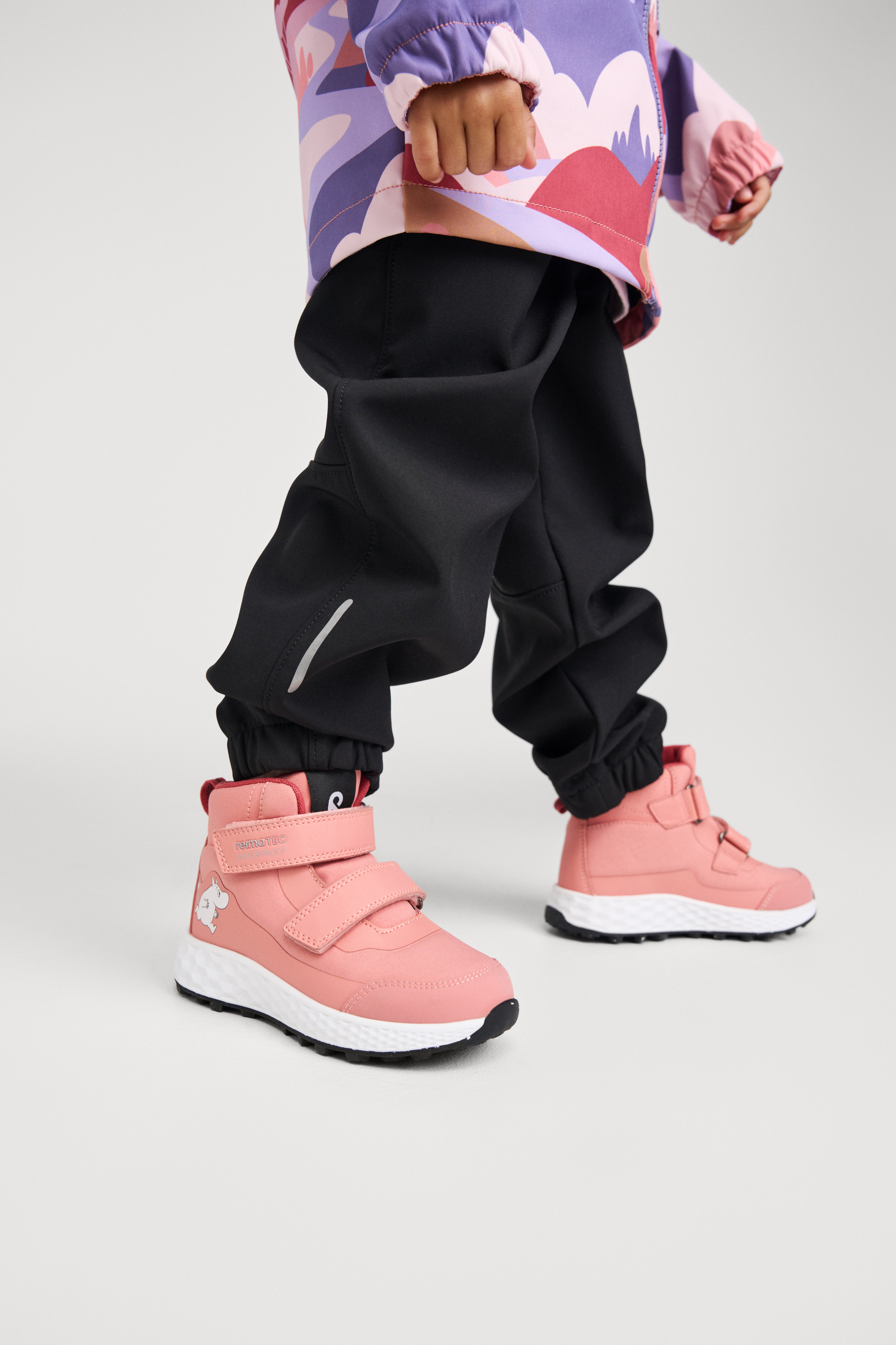 Reima Hiivin Moomin Vattentäta Mid Sneakers, Rose Blush, 30