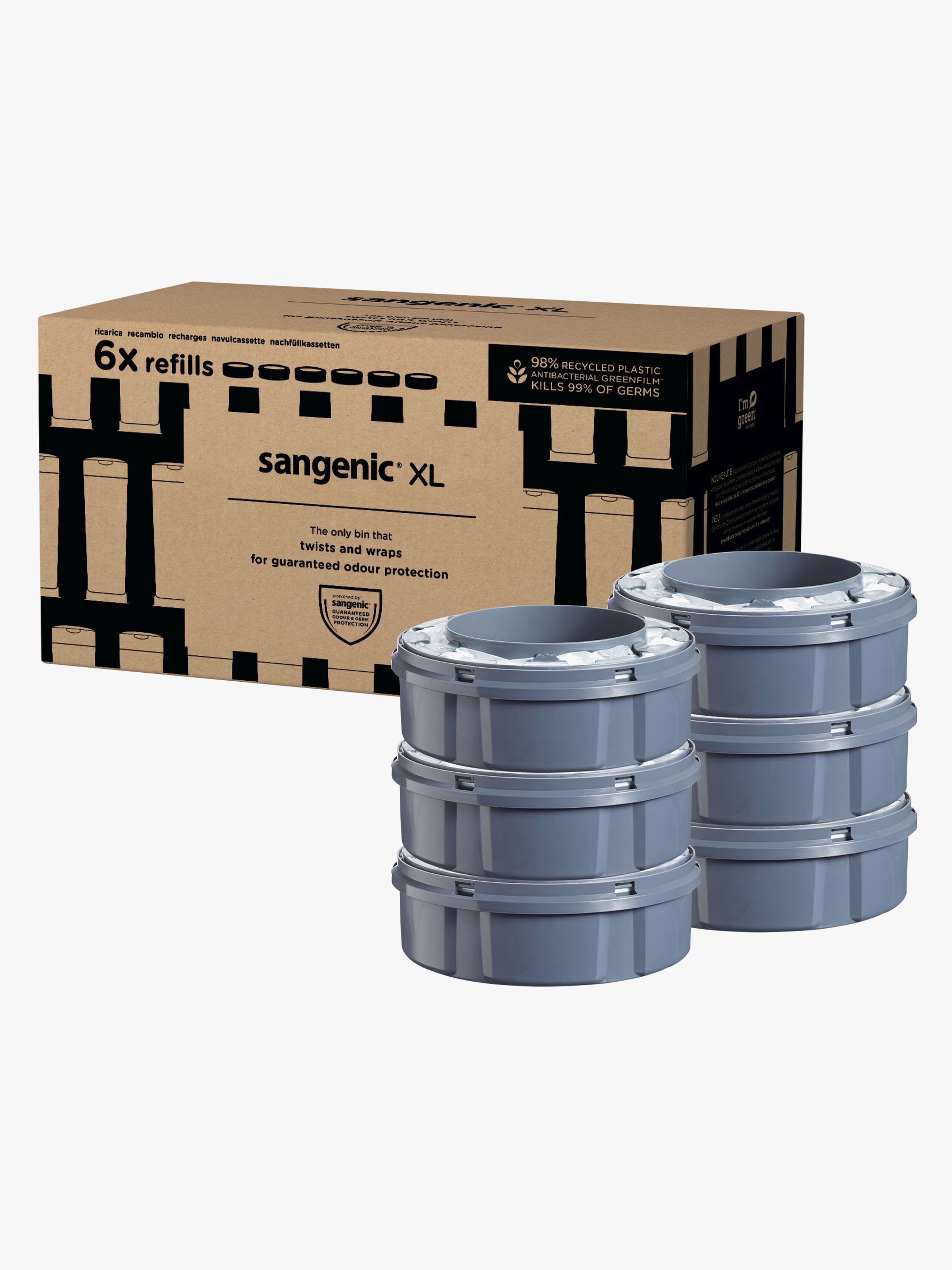 Tommee Tippee Twist &  Click Sangenic XL Refill 6-Pack