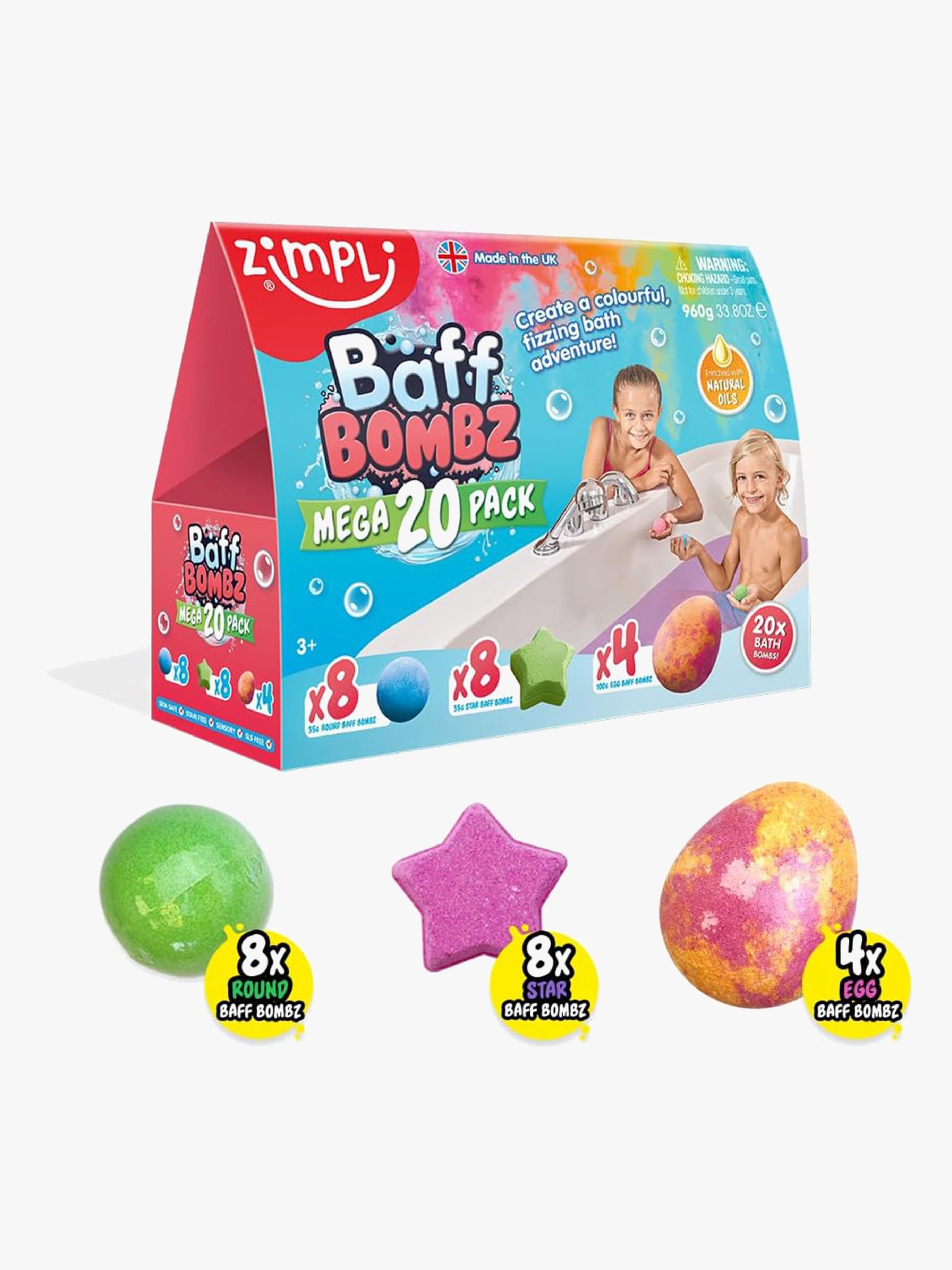 Zimpli Kids Baff Bombz Badbomber Mega Pack