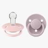 BIBS De Lux Napp 2-pack Silikon One Size Rund, Blossom/Dusky Lilac