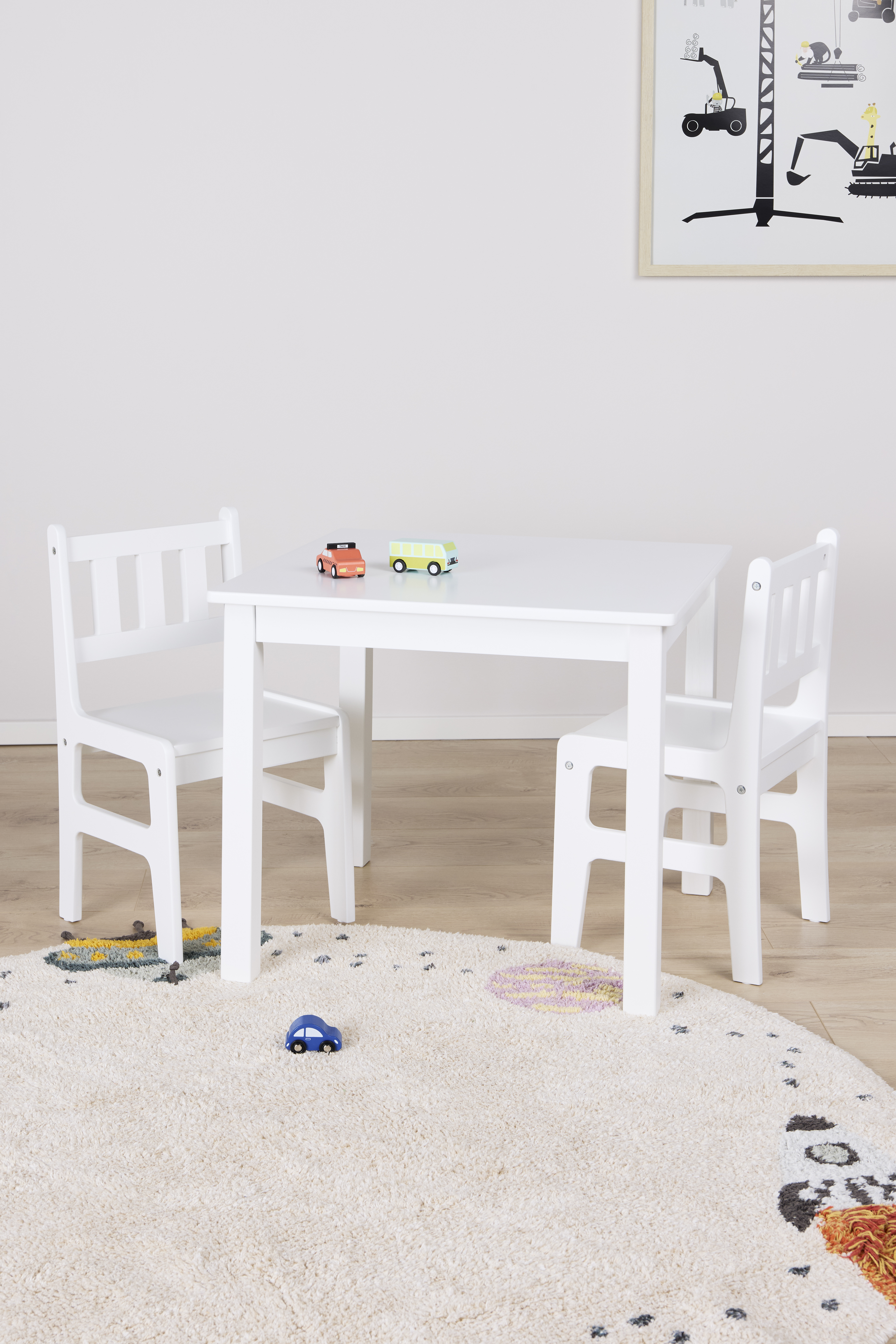 Alice &  Fox Table &  Chair SIENA, White