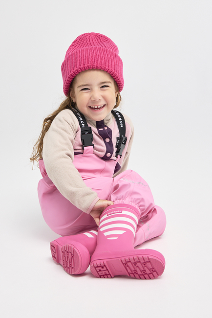 Nordbjørn Dunder Fodrade Gummistövlar, Fuschia/White