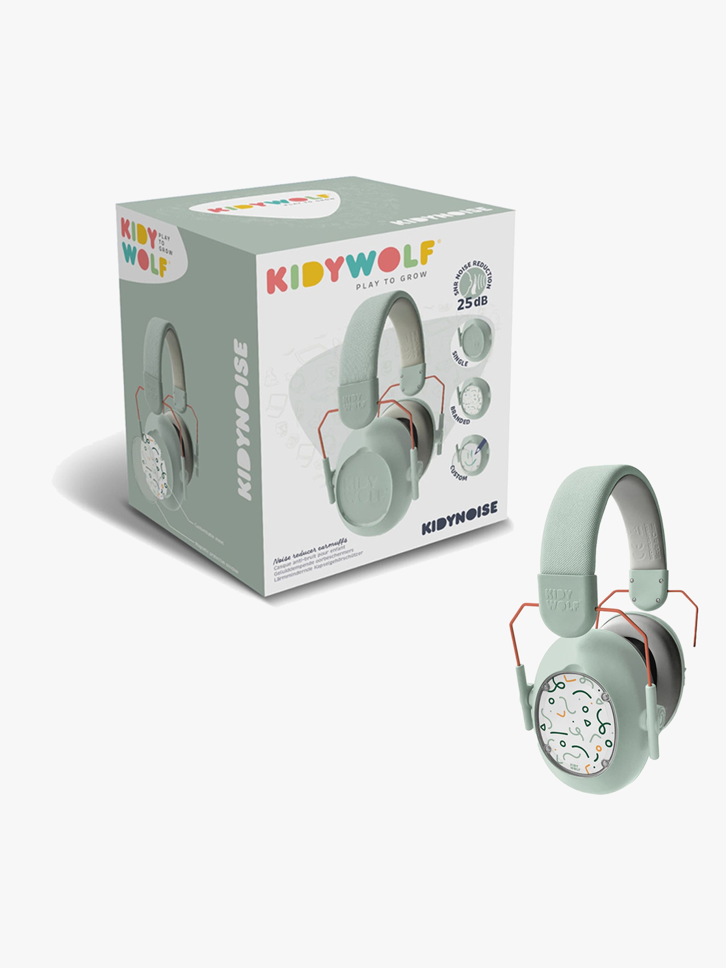 Kidywolf KIDYNOISE Hörselkåpor, Grön