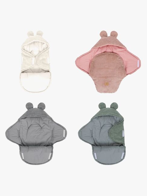MeowBaby Aesthetic Swaddler med Björnöron, Grey