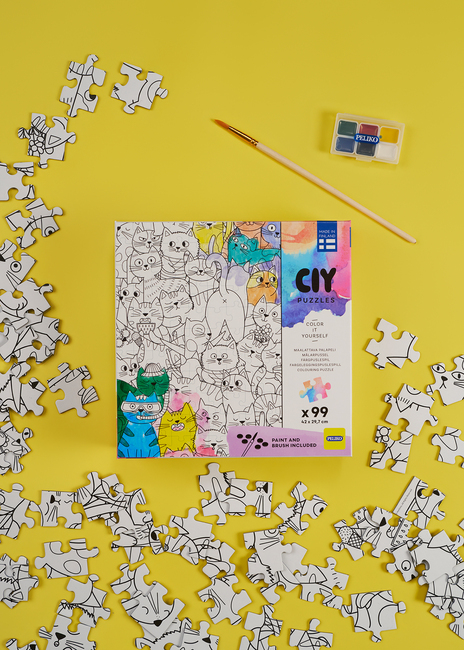 Peliko CIY Pussel med Vattenfärger 99 Bitar Blandad