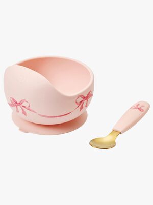 Elodie Skål Set Silikon, Rosy Bow