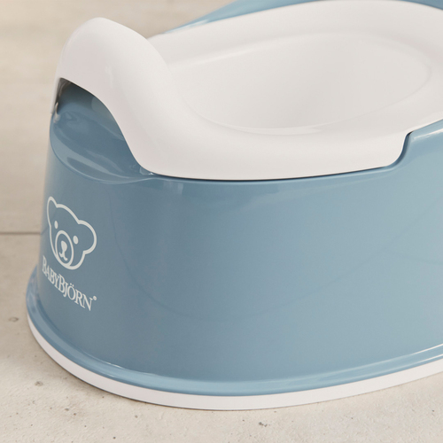 BabyBjörn Smart Potta, Gråblå/Vit