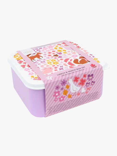 A Little Lovely Company Lunchboxset, Blomsterträdgård