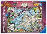 Ravensburger Pussel Europakarta - Besynnerlig Cirkus 500 Bitar