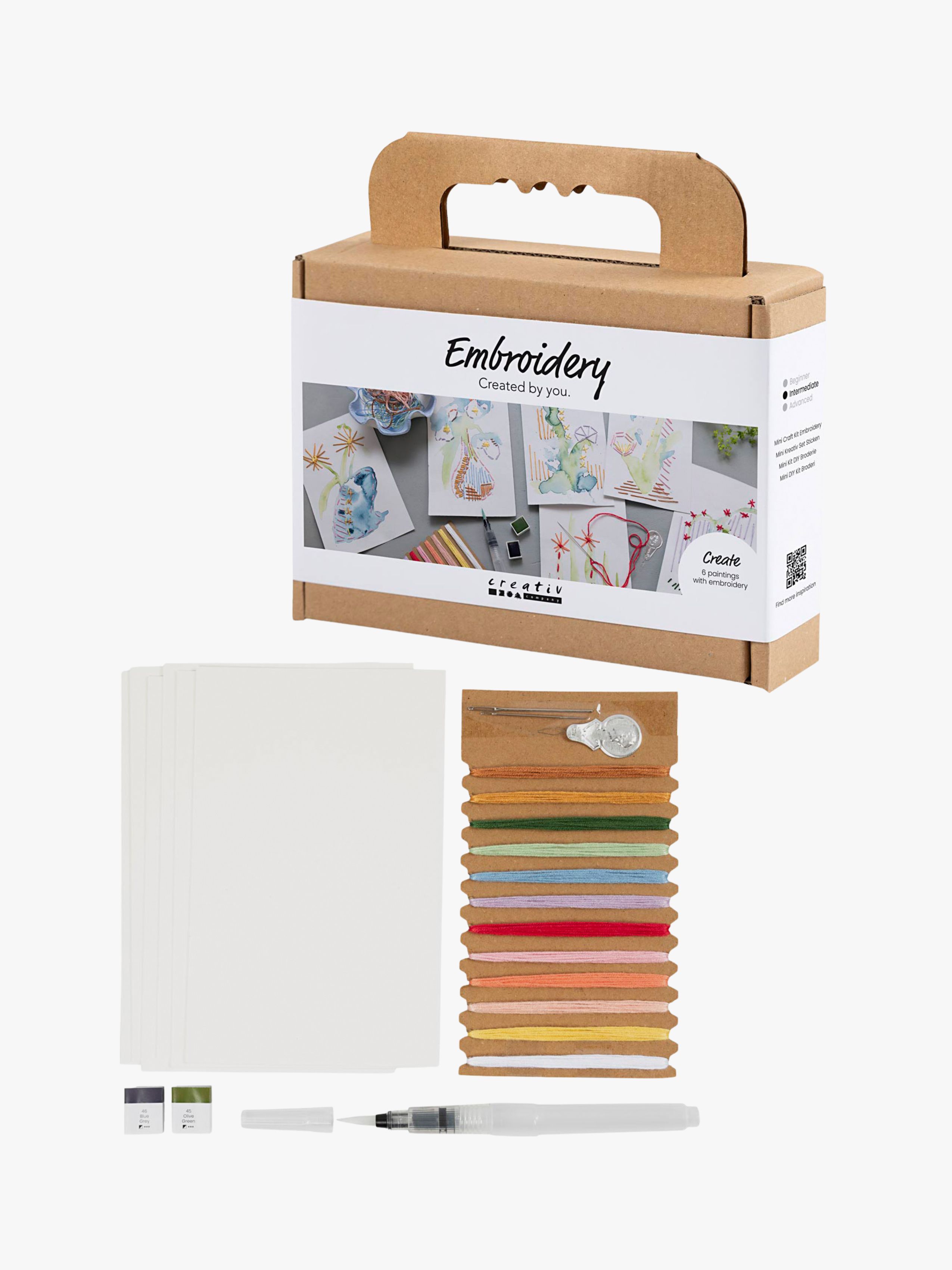 Creativ Company Pysselset Broderi &  Akvarell