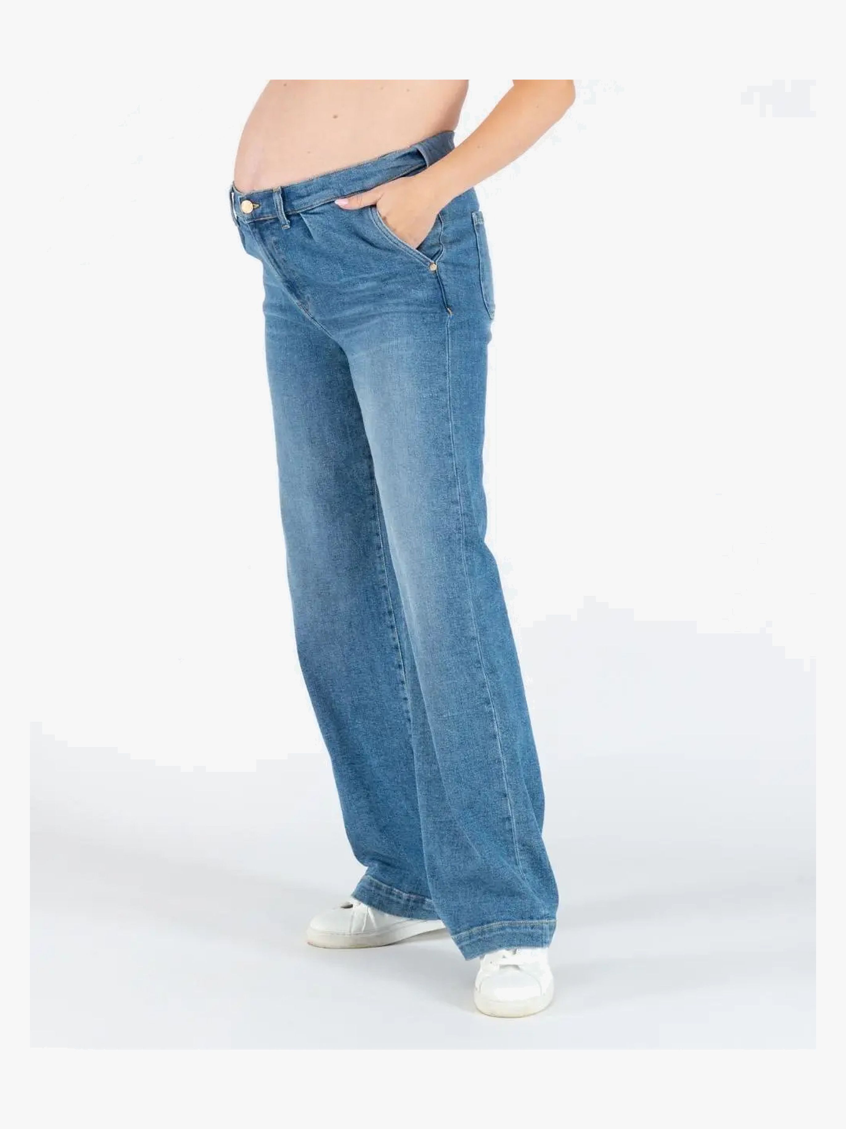 Cache Coeur KELLY Gravidjeans, Mid Blue, M