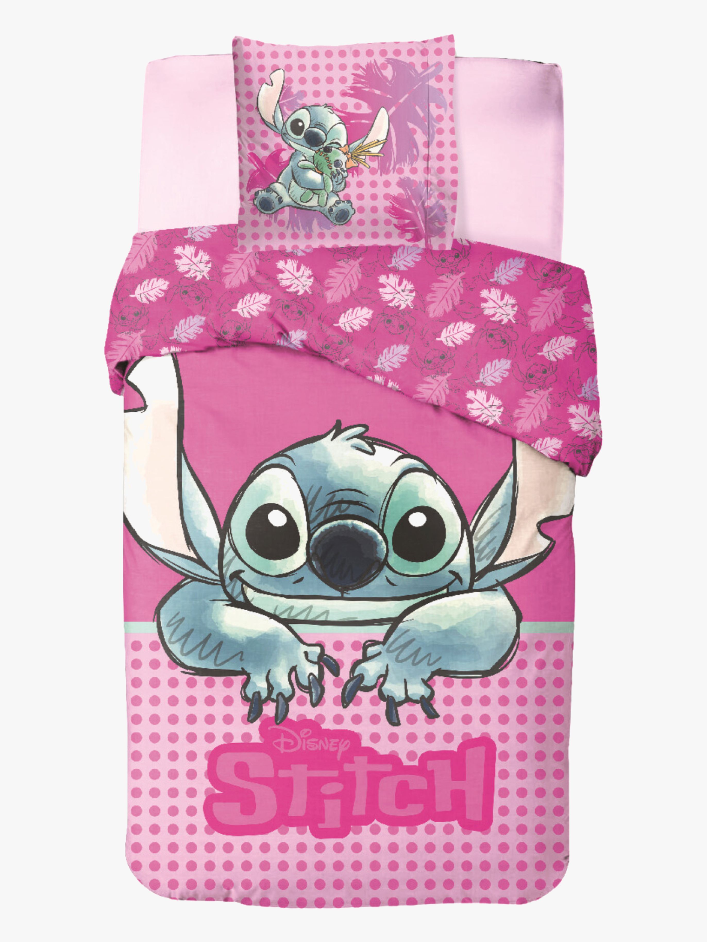 Disney Lilo &  Stitch Bäddset 140x200, Rosa