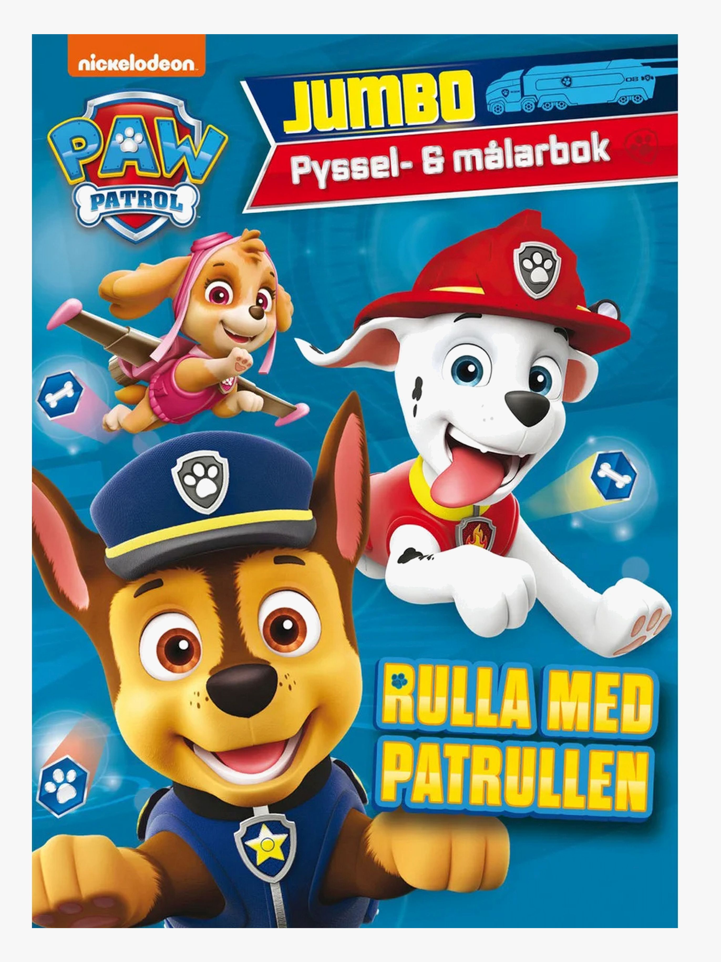 Paw Patrol Pysselbok Jumbo Rulla Med Patrullen