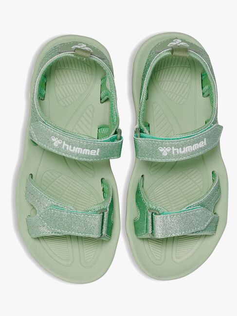 Hummel Glitter Jr Sandaler, Frosty Green