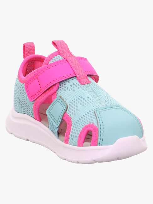 Superfit Wave Sandaler, Light Green/Pink