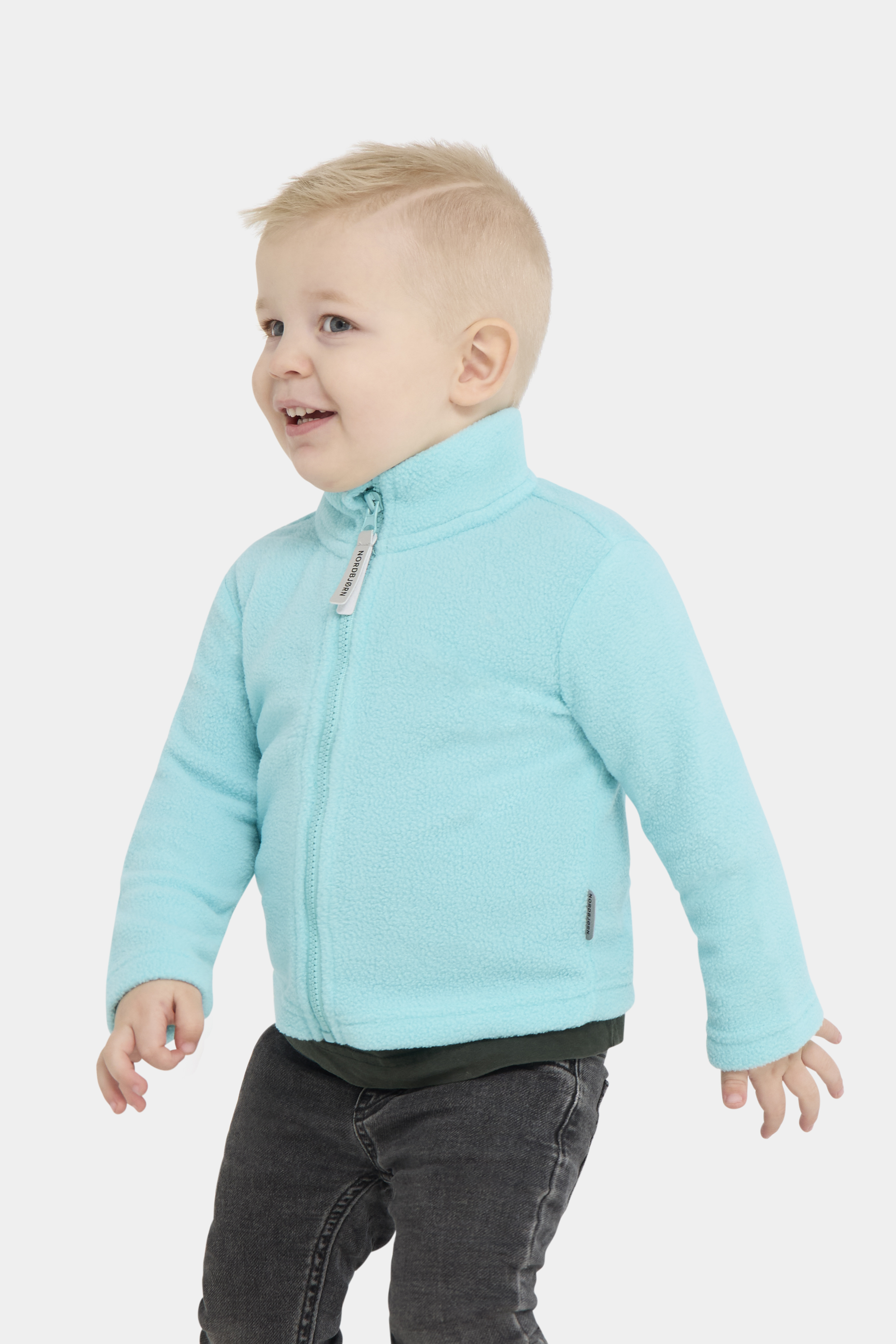 Nordbjørn Mölle Fleecejacka Turkos 146-152