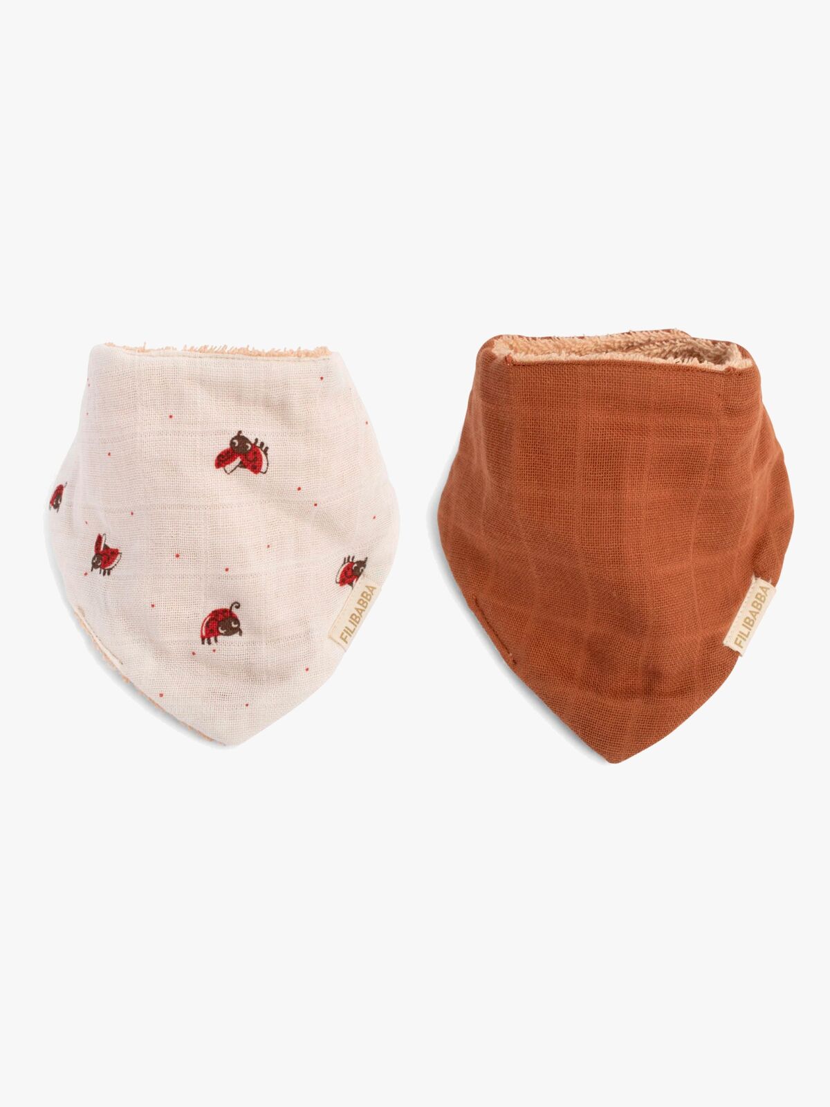 FILIBABBA Bandana Dregglisar 2-Pack, Lucky/Amber Brown