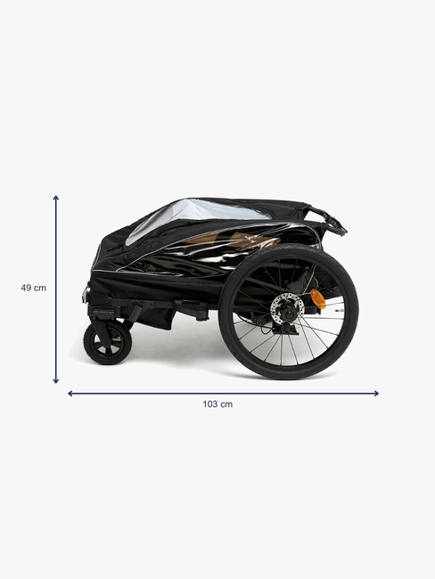 Beemoo Activity Sport Cykelvagn, Black