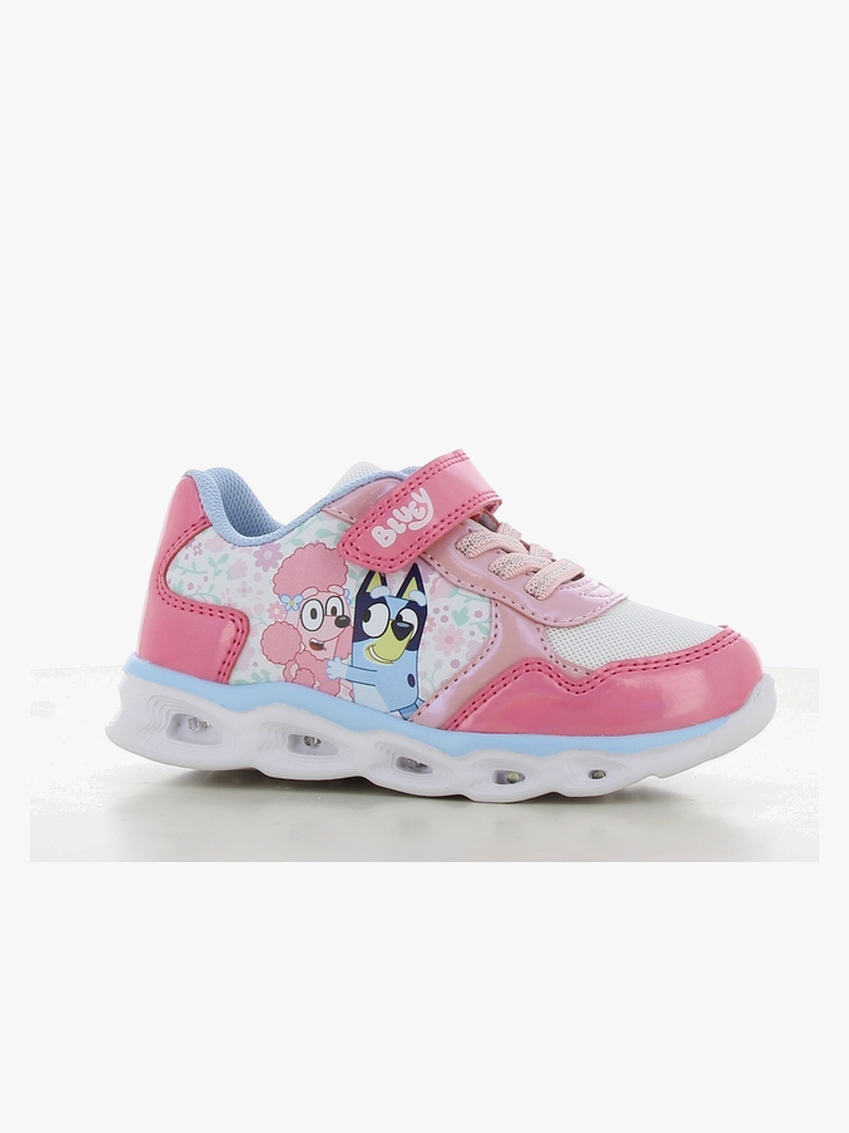 Bluey Blinkande Sneakers, Fuchsia/Light Pink, 29
