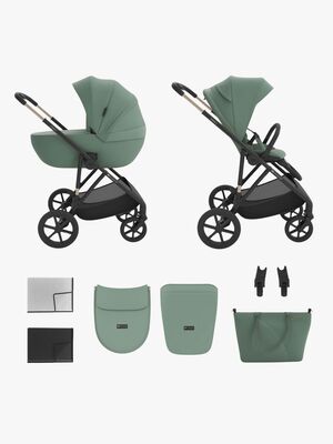 Kinderkraft Prime 3 2-in-1 Kombikinderwagen, Dark Green