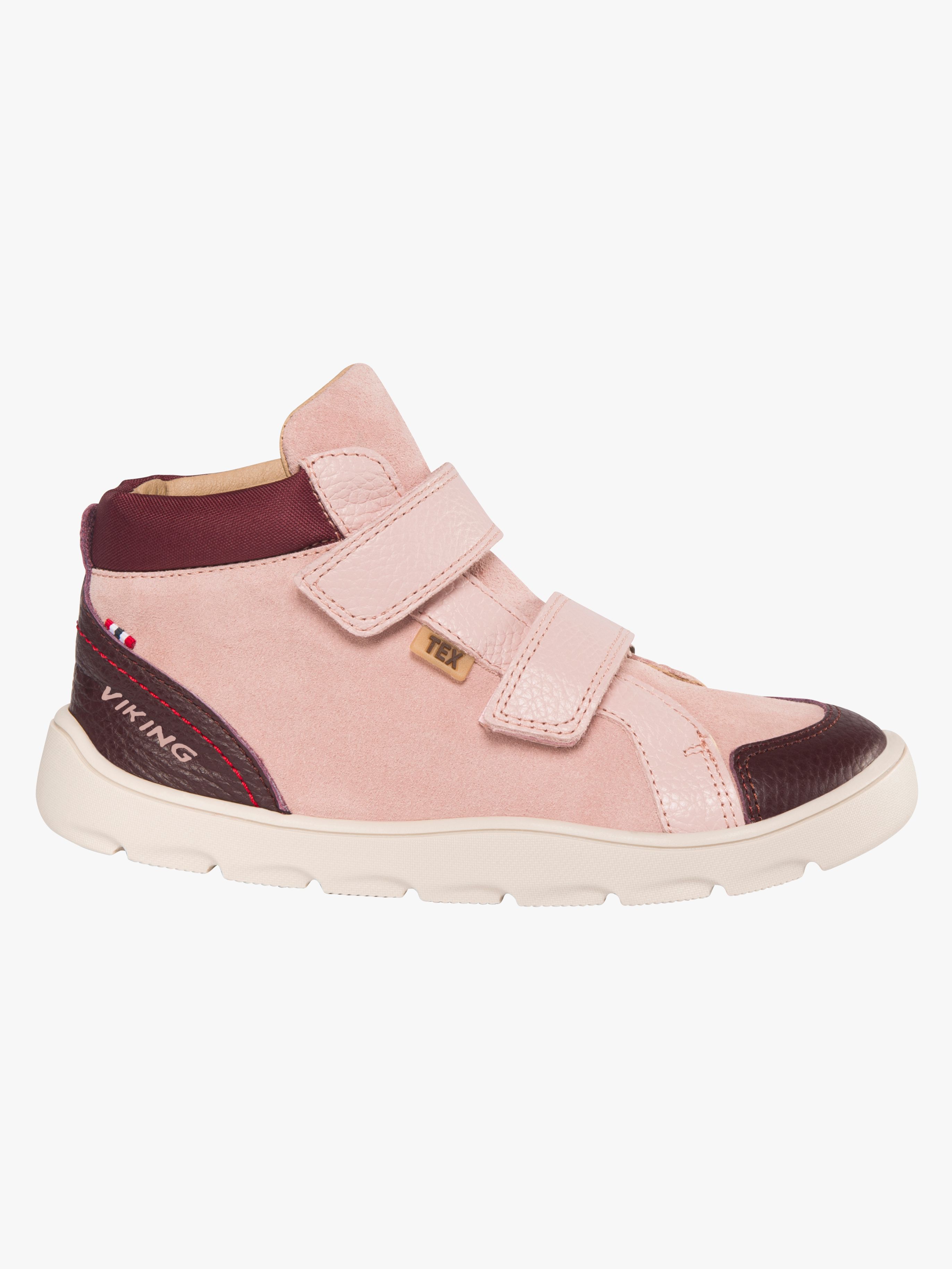 Viking Molde Barefoot Mid TEX 2V Sneakers, Light Pink, 24