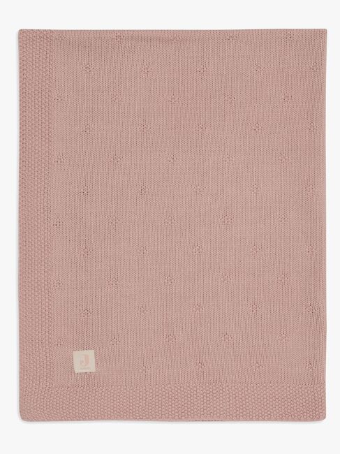 Jollein Stickad Filt Cozy, Wild Rose