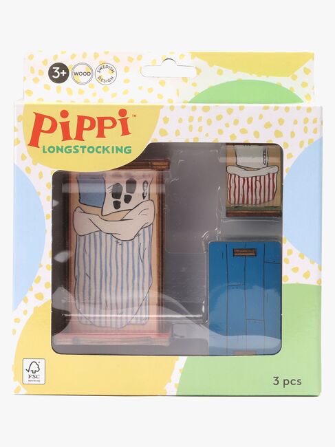 Pippi Långstrump Dockhusmöbler Sovrum 3 Delar