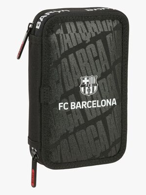 F.C.Barcelona  Fyllt Dubbelpennfodral 29 Delar, Svart
