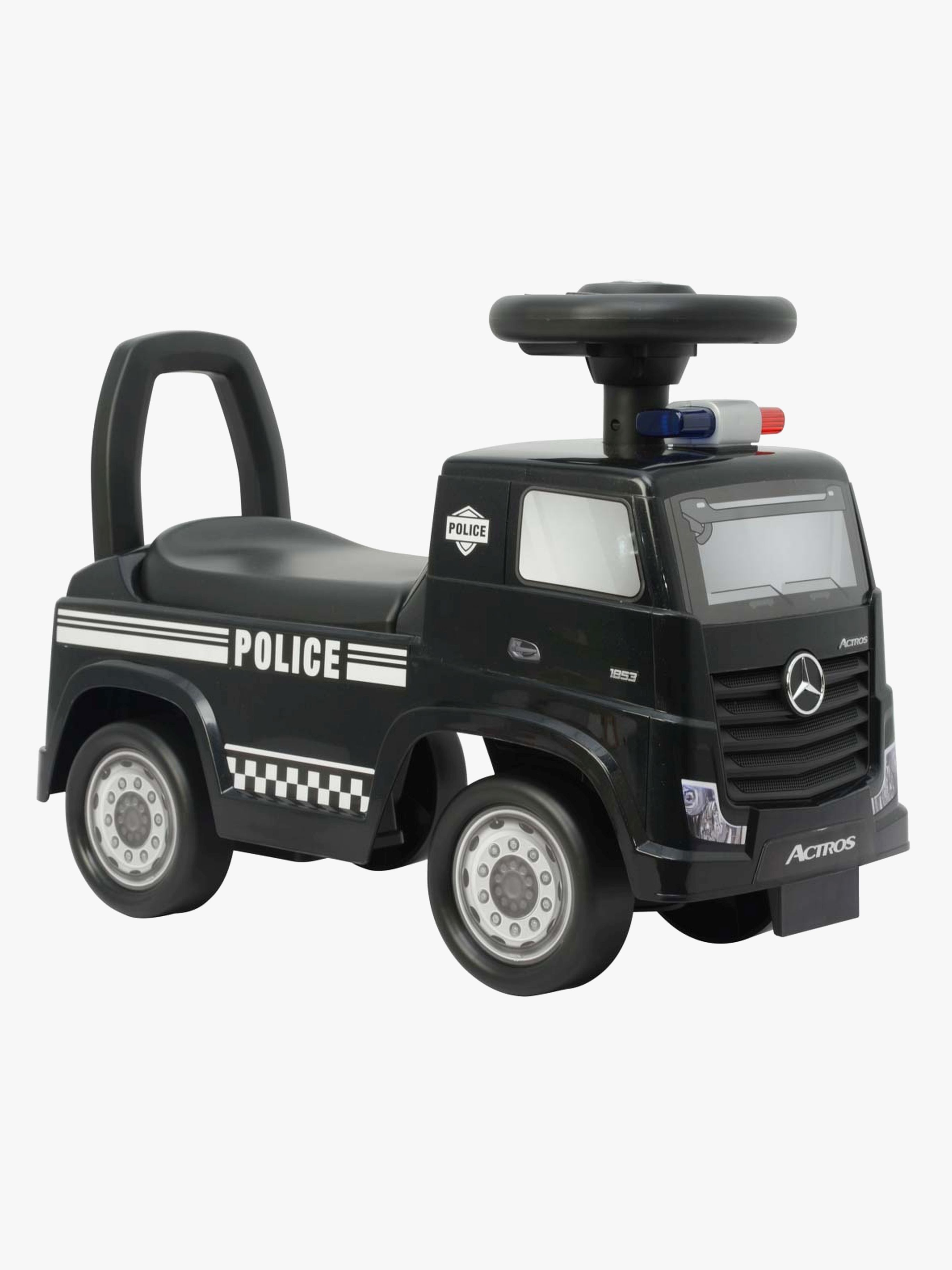 Milly Mally Ride on Mercedes-Benz Actros Police, Svart
