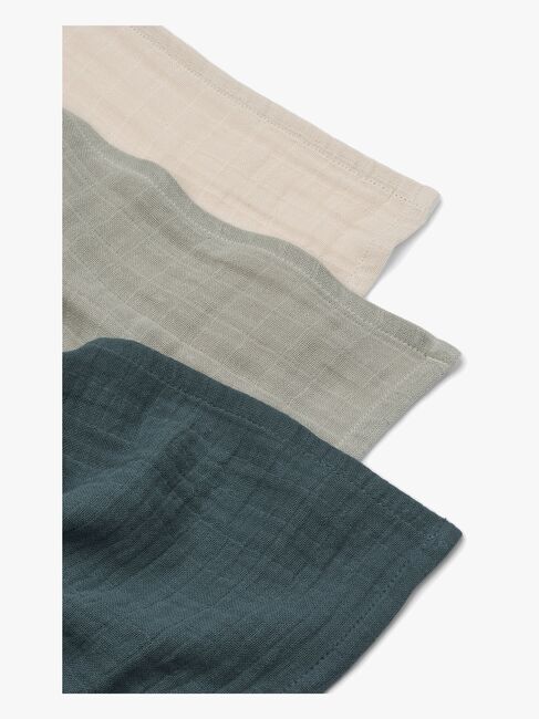LIEWOOD Lewis Muslinfilt 3-Pack, Dove Blue
