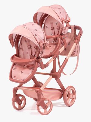 Bayer Design Xeo Twin Zwillingspuppenwagen, Rosa