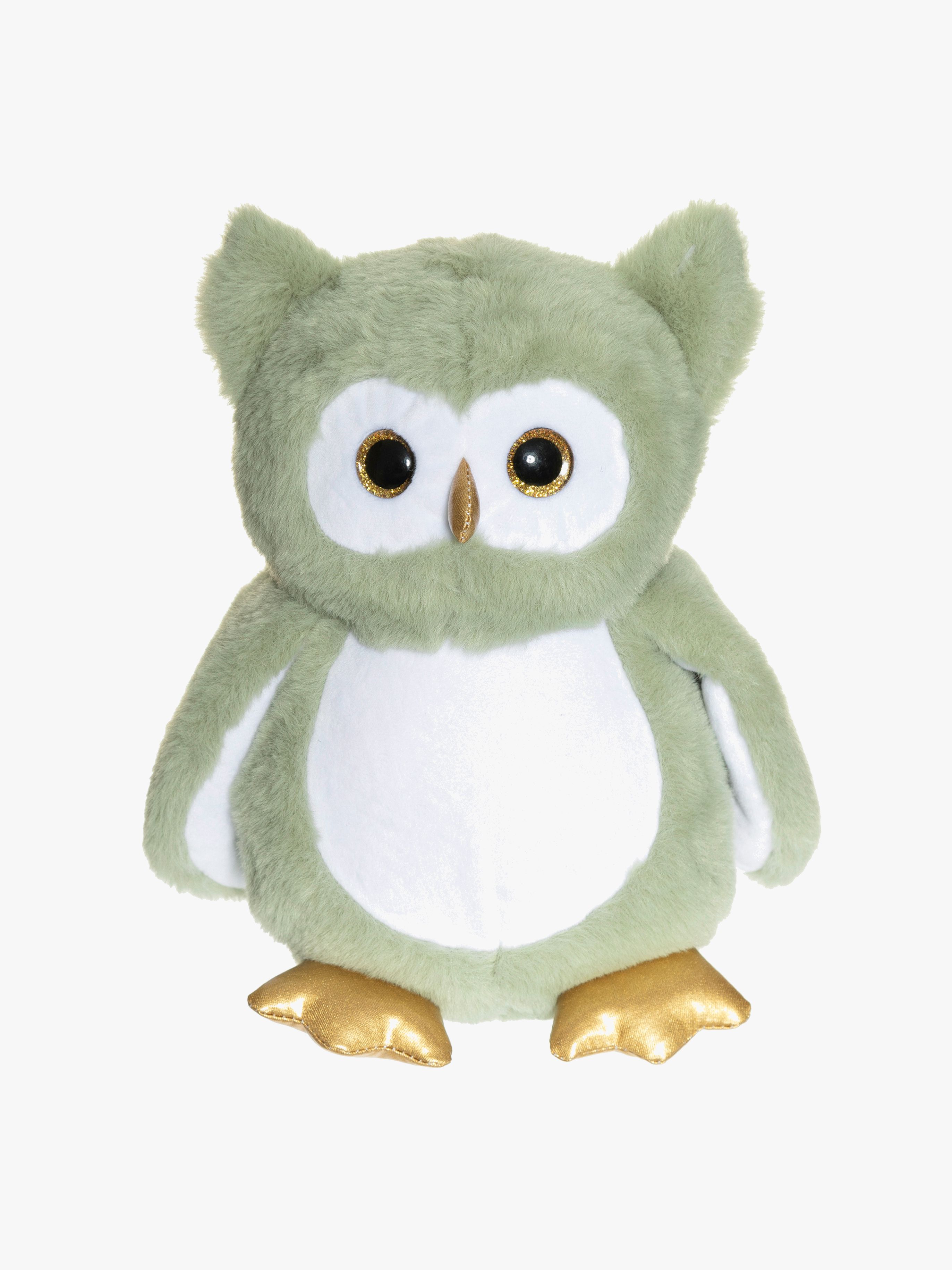 Teddykompaniet Självlysande Uggla 22 Cm Grön