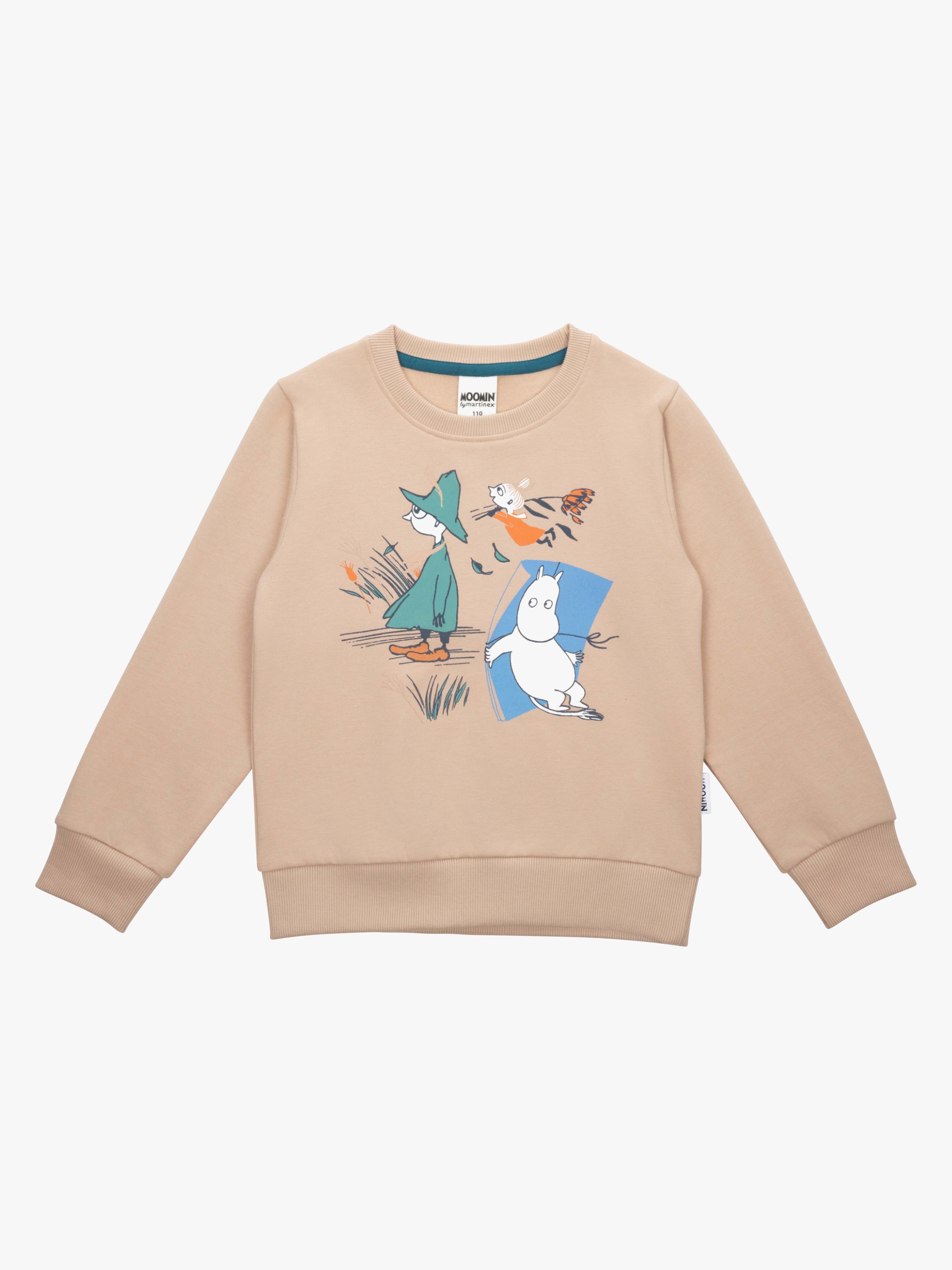 Moomin by Martinex Storm Collegetröja, Beige, 110