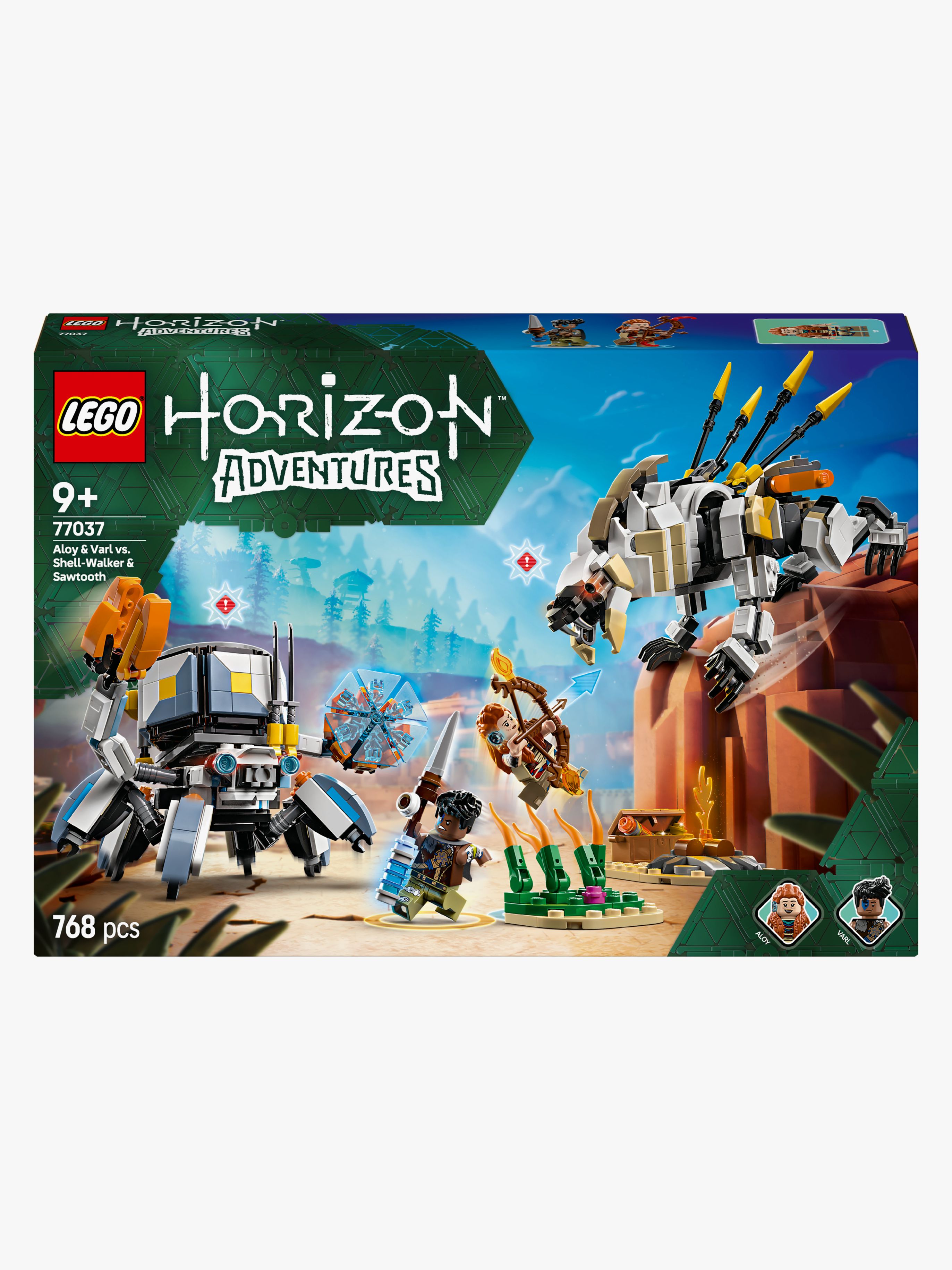 LEGO Horizon 77037 Aloy och Varl mot Sköldkryp och Sågtand