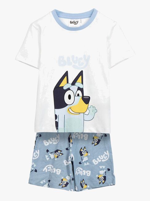 Bluey Pyjamas, Vit/Blå