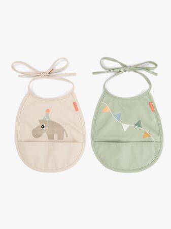 Done By Deer Celebration Tiny Pocket Haklapp 2-Pack, Sand