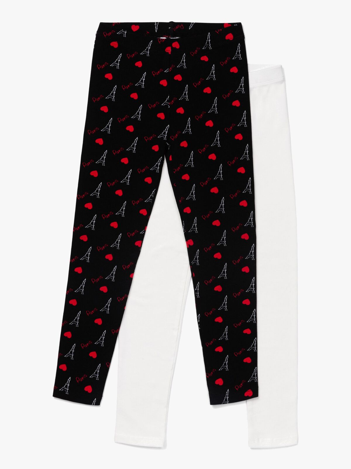 Luca & Lola Venetia Långa Leggings 2-pack, Black/Red