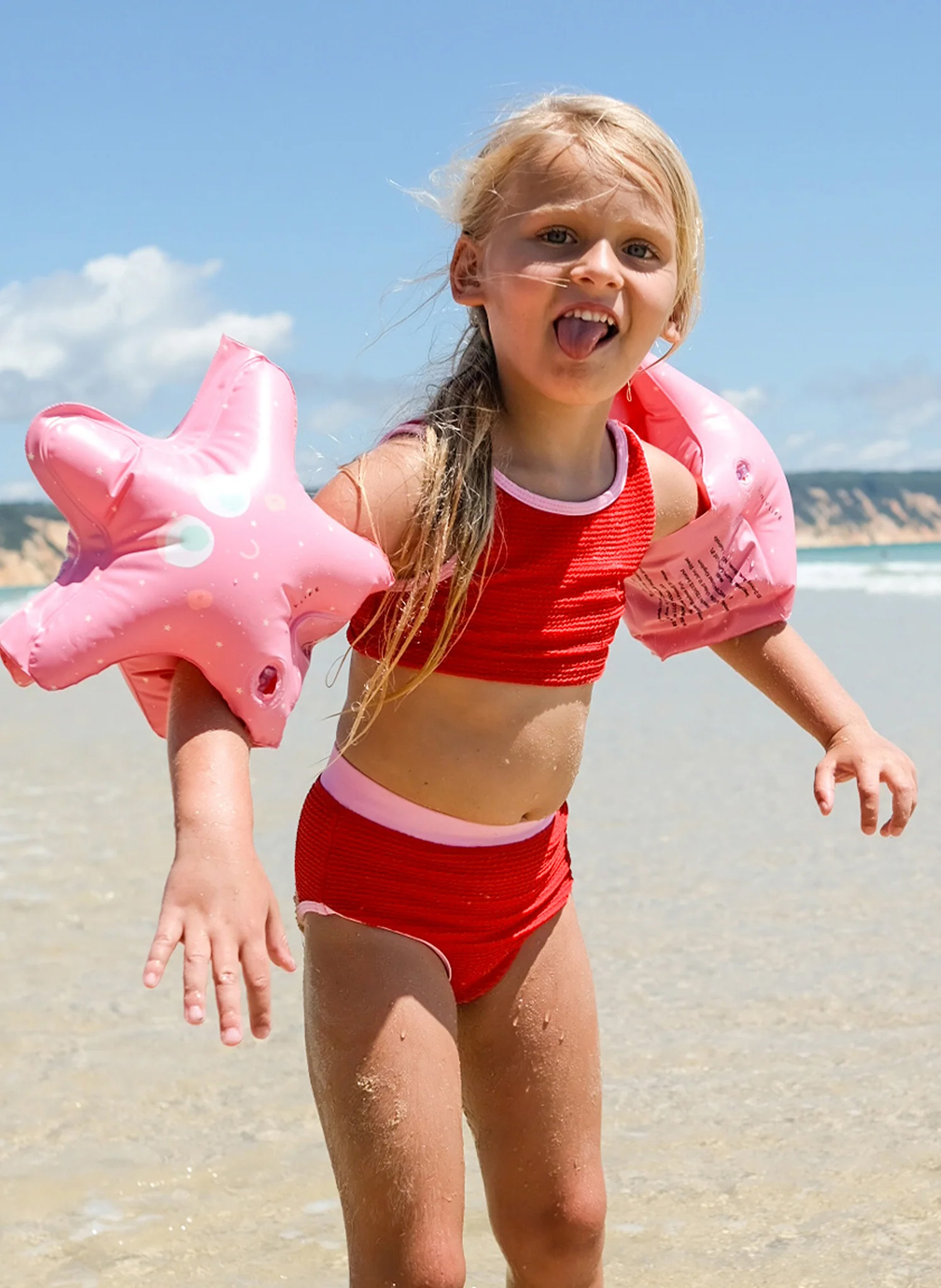 SUNNYLiFE Armpuffar, Ocean Treasure Rose