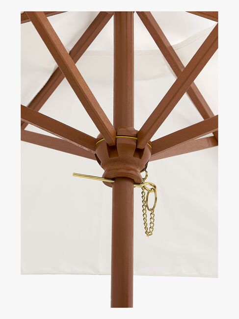 Woodlii Picknickbord med Parasoll, Trä