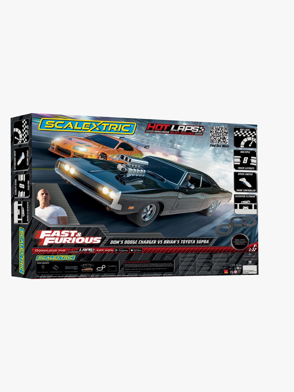 Scalextric Bilbana Fast and Furious Hot Laps 1:32