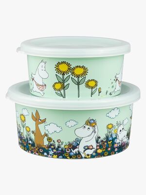 Mumin Äng Snackbox 2-Pack, Grön