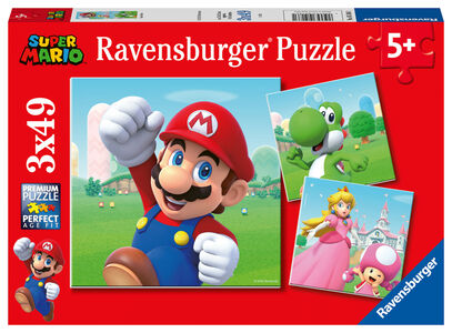 Ravensburger Pussel Super Mario, 3X49 Bitar