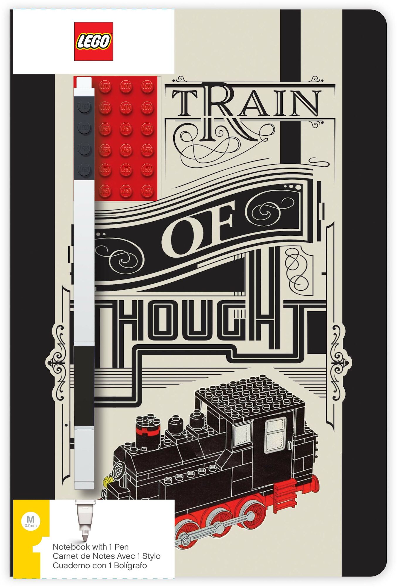 LEGO Train of Thought Anteckningsbok med Penna