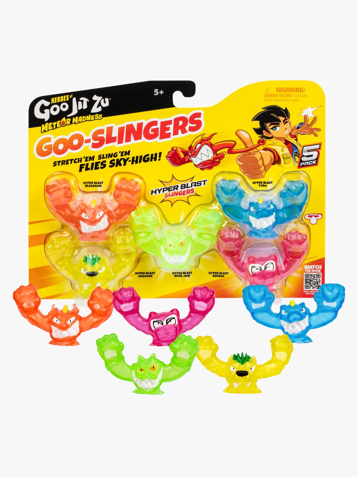 Goo Jit Zu Meteor Madness Goo-Slingers Figurer 5-Pack